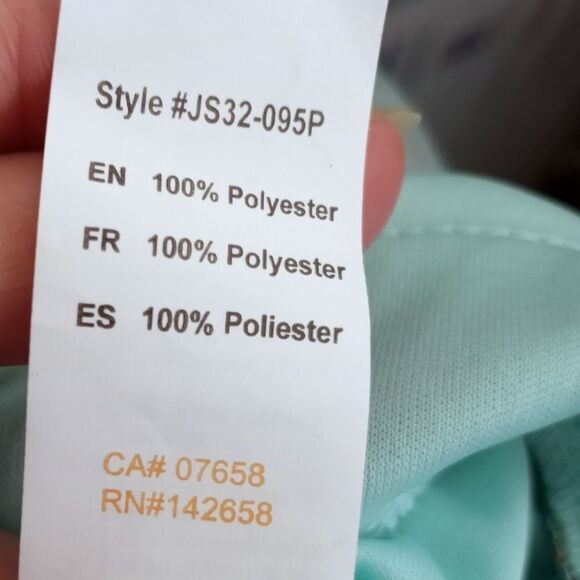 REVAMPED TURQUOISE/MINT FLORAL PLUNGE NECK MAXI DRESS SZ.S NWT - Picture 10 of 10